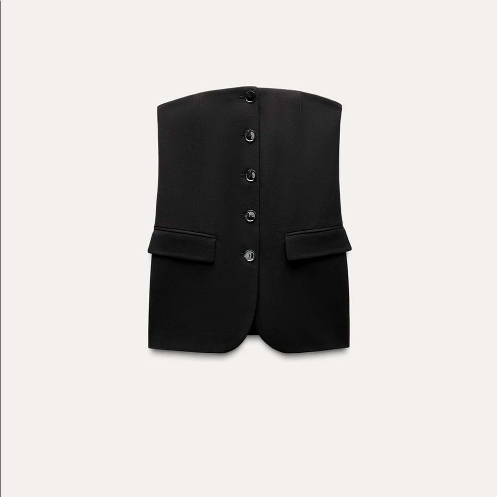 Zara bustier waistcoat top